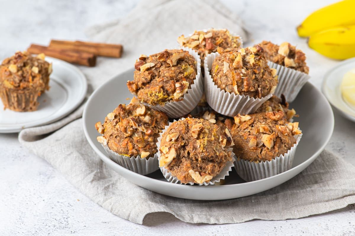 Muffins á la carrot cake s ananasom